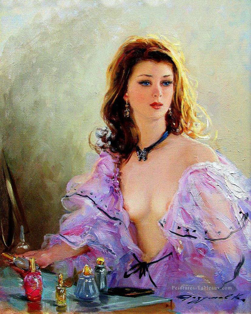 Belle femme KR 003 impressioniste Peintures à l'huile